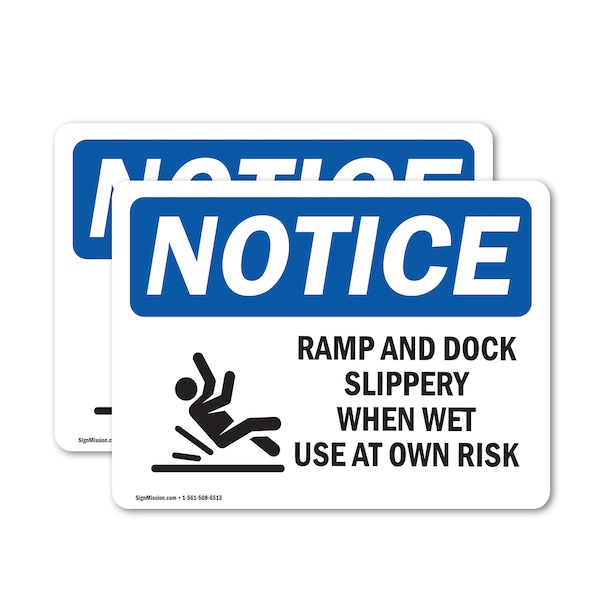 Signmission 7 in Height, 10 in Width, Vinyl Decal, Rectangle OS-2PACK-NS-D-710-L-17981 - main